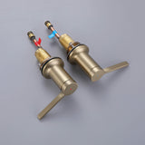 hold and cold handle of widespread faucet