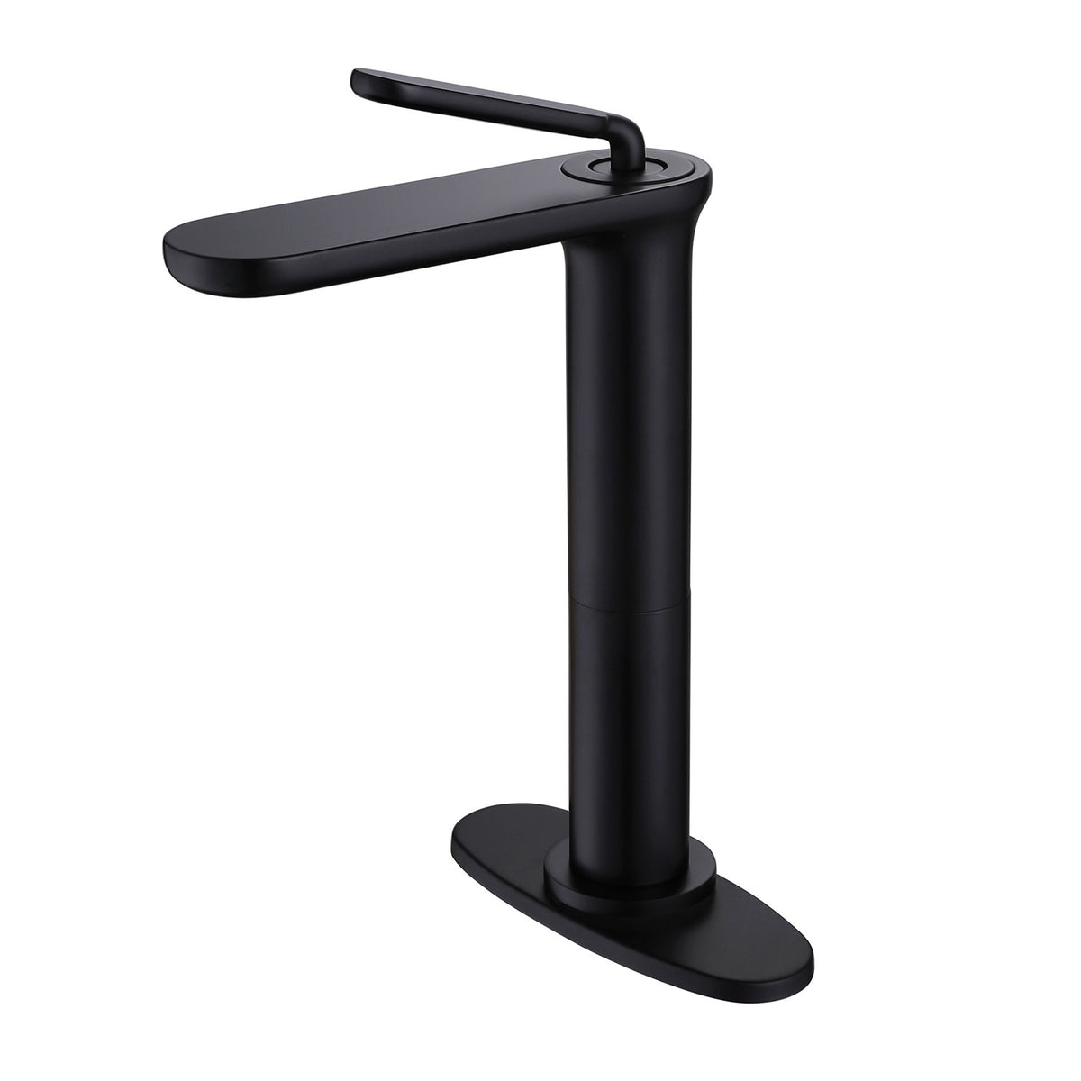 Modern Single-Handle Tall Spout Bathroom Sink Faucet for Vessel Sinks