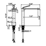 Commercial Lavatory Vanity Vessel Sink Faucet Tall Spout Deck Mount JK0066