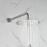 Wall-Mounted Shower Faucet Set with Round Rain Head and Balance Valve