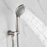Wall-Mounted Shower Faucet Set with Round Rain Head and Balance Valve