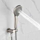 Wall-Mounted Shower Faucet Set with Round Rain Head and Balance Valve