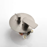 Wall-Mounted Shower Faucet Set with Round Rain Head and Balance Valve