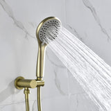 Wall-Mounted Shower Faucet Set with Round Rain Head and Balance Valve
