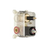 Rain Shower System with 10-Inch Head and 3-Function Handheld Solid Brass