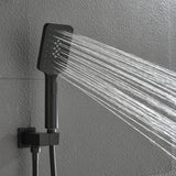 Wall-Mounted Shower System with 10-Inch Rainfall Shower Head 3-Function Handheld Sprayer