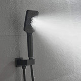 Wall-Mounted Shower System with 10-Inch Rainfall Shower Head 3-Function Handheld Sprayer