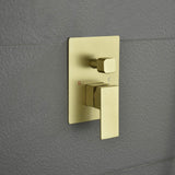 Rain Shower System with 10-Inch Head and 3-Function Handheld Solid Brass