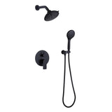 High-Pressure Rainfall Shower System with 5-Function Handheld and Pressure Balance Valve