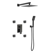 Shower System with Handheld Showerhead and 4-Jet Body Spray
