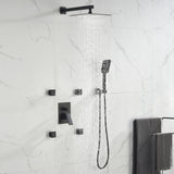 Rain Shower System with 4 Body Jets and Pressure Balanced Valve JK0084