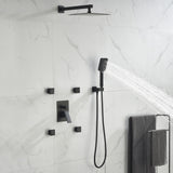 Rain Shower System with 4 Body Jets and Pressure Balanced Valve JK0084