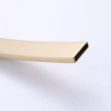 Curved Waterfall Spout Faucet with Wall Controls