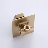 Curved Waterfall Spout Faucet with Wall Controls