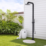 Freestanding Outdoor Shower with Detachable Hand Shower for Pools and Gardens