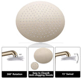Freestanding Stainless Steel Outdoor Shower with Handheld Shower & Rain Head
