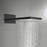 Modern Minimalist Wall Mounted 2-Function Rainfall & Waterfall Shower Head