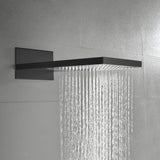 Modern Minimalist Wall Mounted 2-Function Rainfall & Waterfall Shower Head
