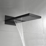 Modern Minimalist Wall Mounted 2-Function Rainfall & Waterfall Shower Head