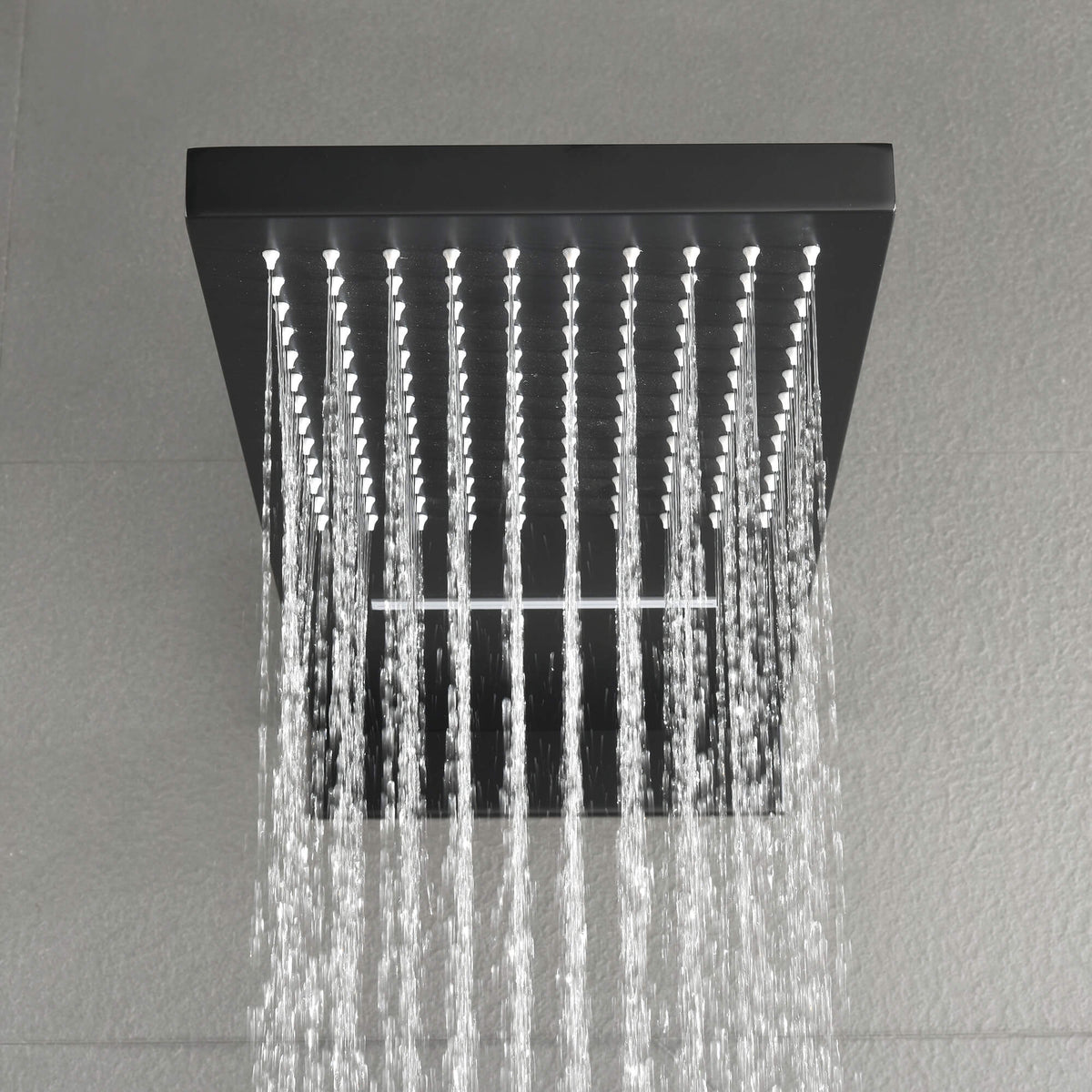 Modern Minimalist Wall-Mounted 2-Function Rainfall & Waterfall Shower Head