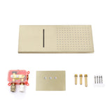 Modern Minimalist Wall Mounted 2-Function Rainfall & Waterfall Shower Head