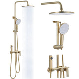 Shower System 4-Function Exposed Shower Faucet Set with Spray Gun and Tub Spout JK0103