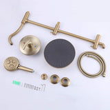 Shower Set with 10” Rainfall Head and 5-Setting Handheld Shower Head Combo