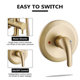 switch control of rainfall shower faucet 