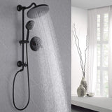 Shower Set with 10” Rainfall Head and 5-Setting Handheld Shower Head Combo