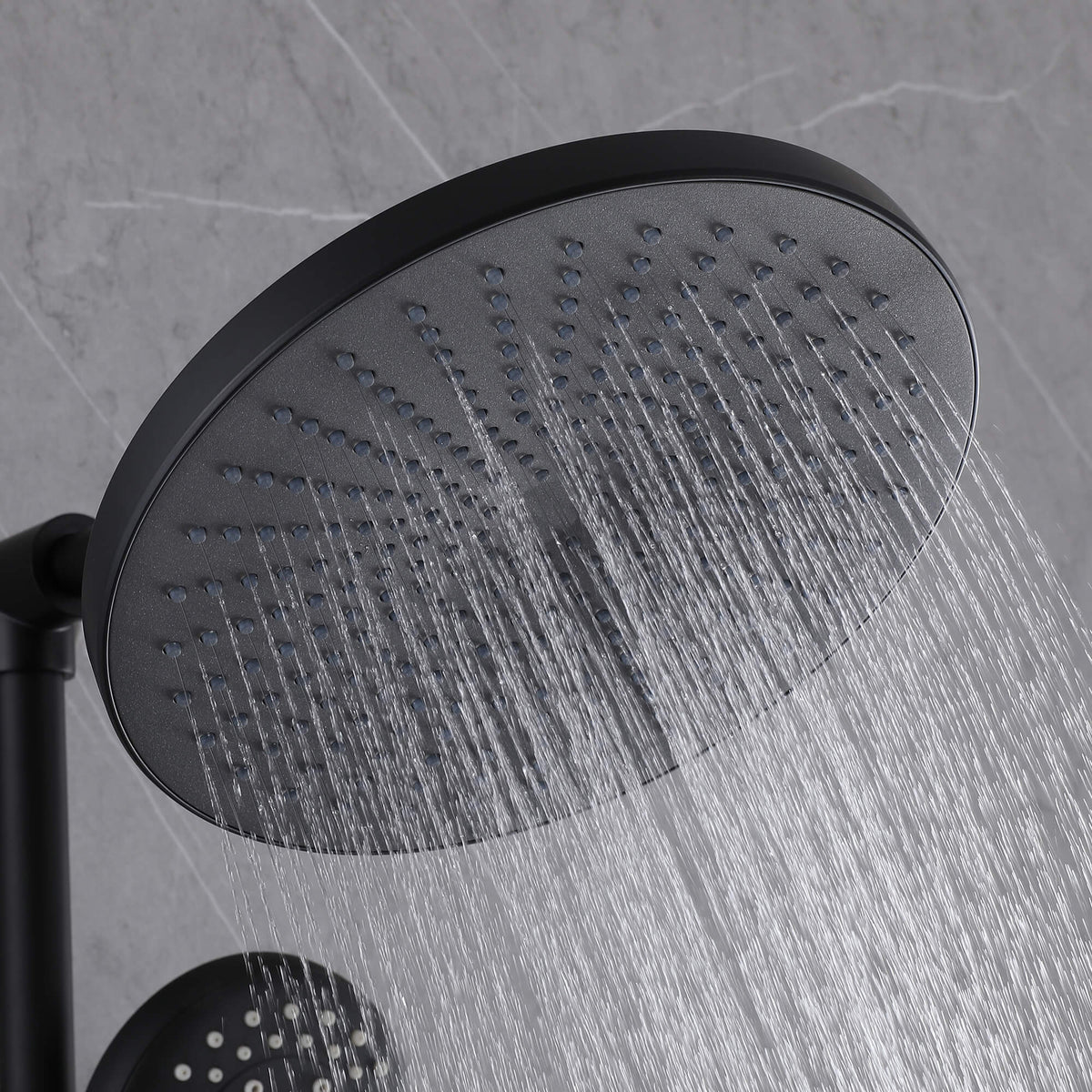 Shower Set with 10-Inch Rainfall Head and 5-Function Handheld Shower Head Combo