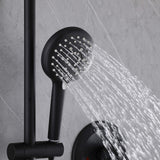 Shower Set with 10” Rainfall Head and 5-Setting Handheld Shower Head Combo