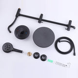Shower Set with 10” Rainfall Head and 5-Setting Handheld Shower Head Combo