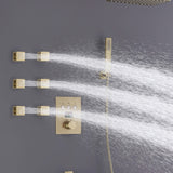 Luxury 4-Function Rain Shower Digital Display Thermostatic Shower System
