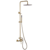 outdoor shower brushed gold with handle