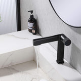 creative bathroom sink faucet single hole matte black open
