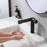 creative bathroom sink faucet single hole matte black handwashing
