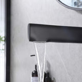 creative bathroom sink faucet single hole matte black spout