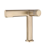 Modern Brushed Gold Bathroom Sink Faucet with Single Handle Design