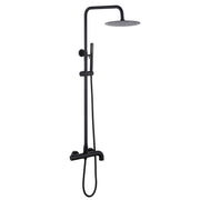 Shower System with Rainfall Head Handheld Spray and Tub Spout Adjustable Bracket