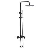 Modern Shower System with Adjustable Handheld Rainfall Head and Tub Spout
