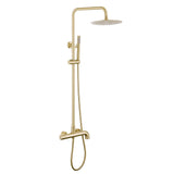 Modern Shower System with Adjustable Handheld Rainfall Head and Tub Spout