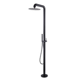 Stainless Steel Freestanding Outdoor Shower with Detachable Shower Head JK0157