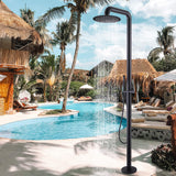 Stainless Steel Freestanding Outdoor Shower with Detachable Shower Head JK0157