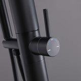 Stainless Steel Freestanding Outdoor Shower with Detachable Shower Head