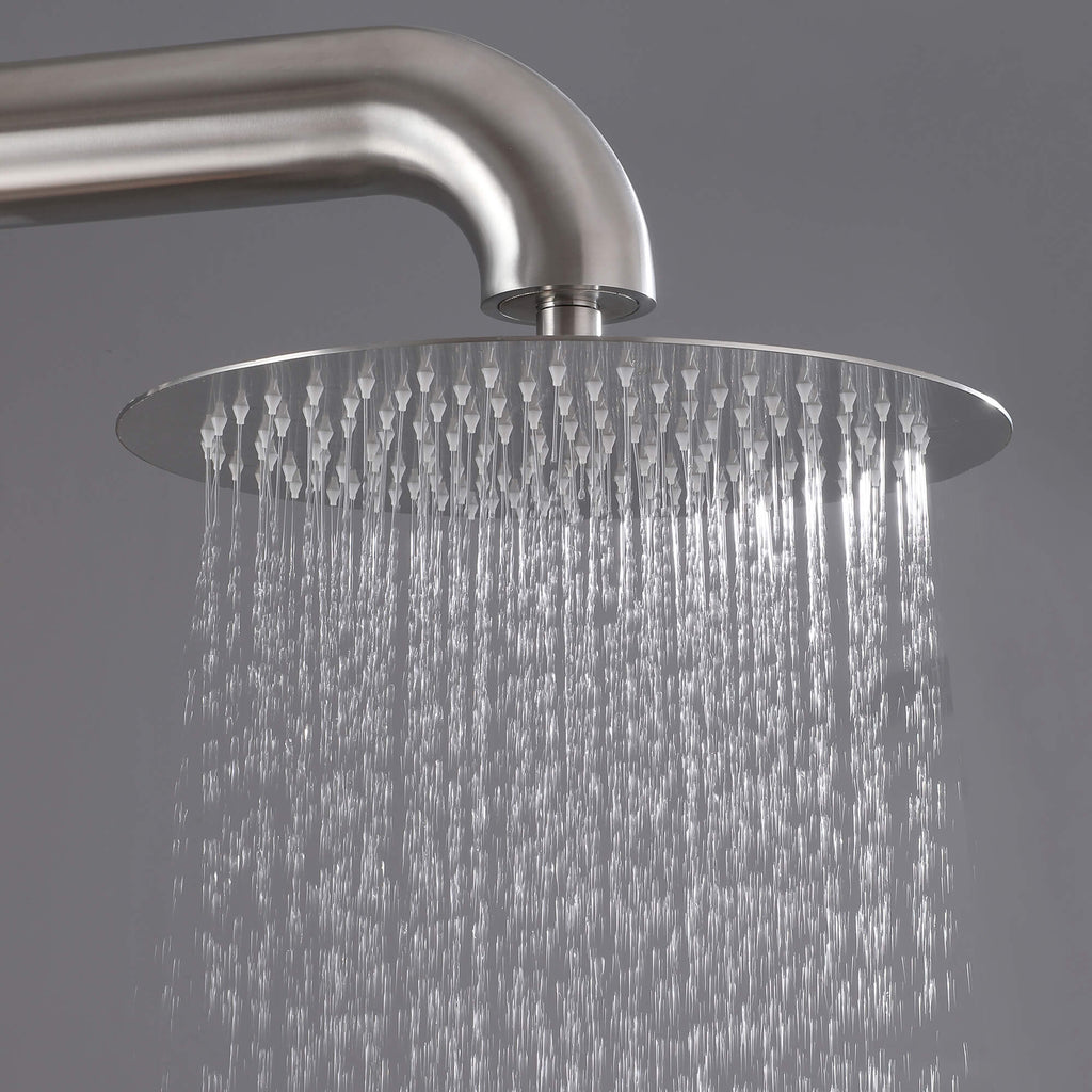 304 Stainless Steel Freestanding Outdoor Shower with Detachable Shower Head