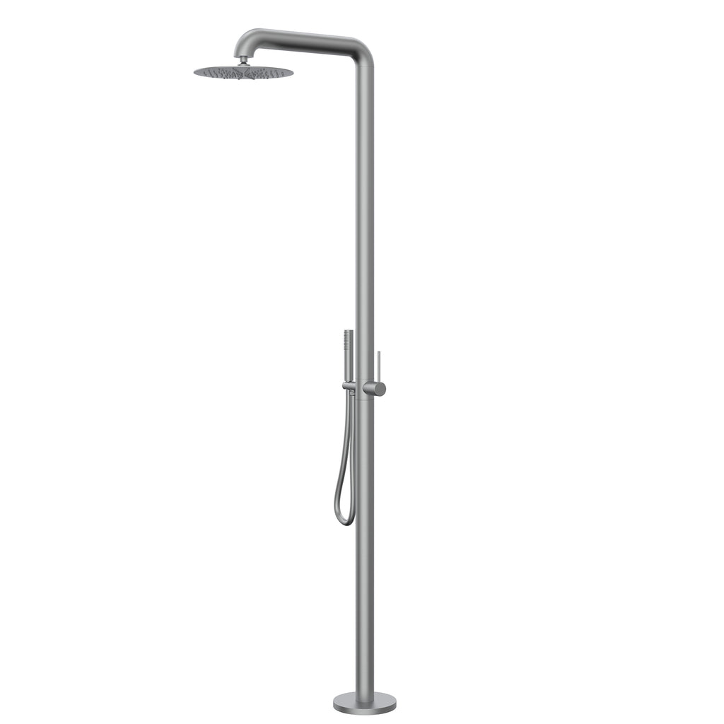 Outdoor Shower with Rain Shower and Handheld Shower Head for Outside/Poolside/Patio Drench Shower JK0158