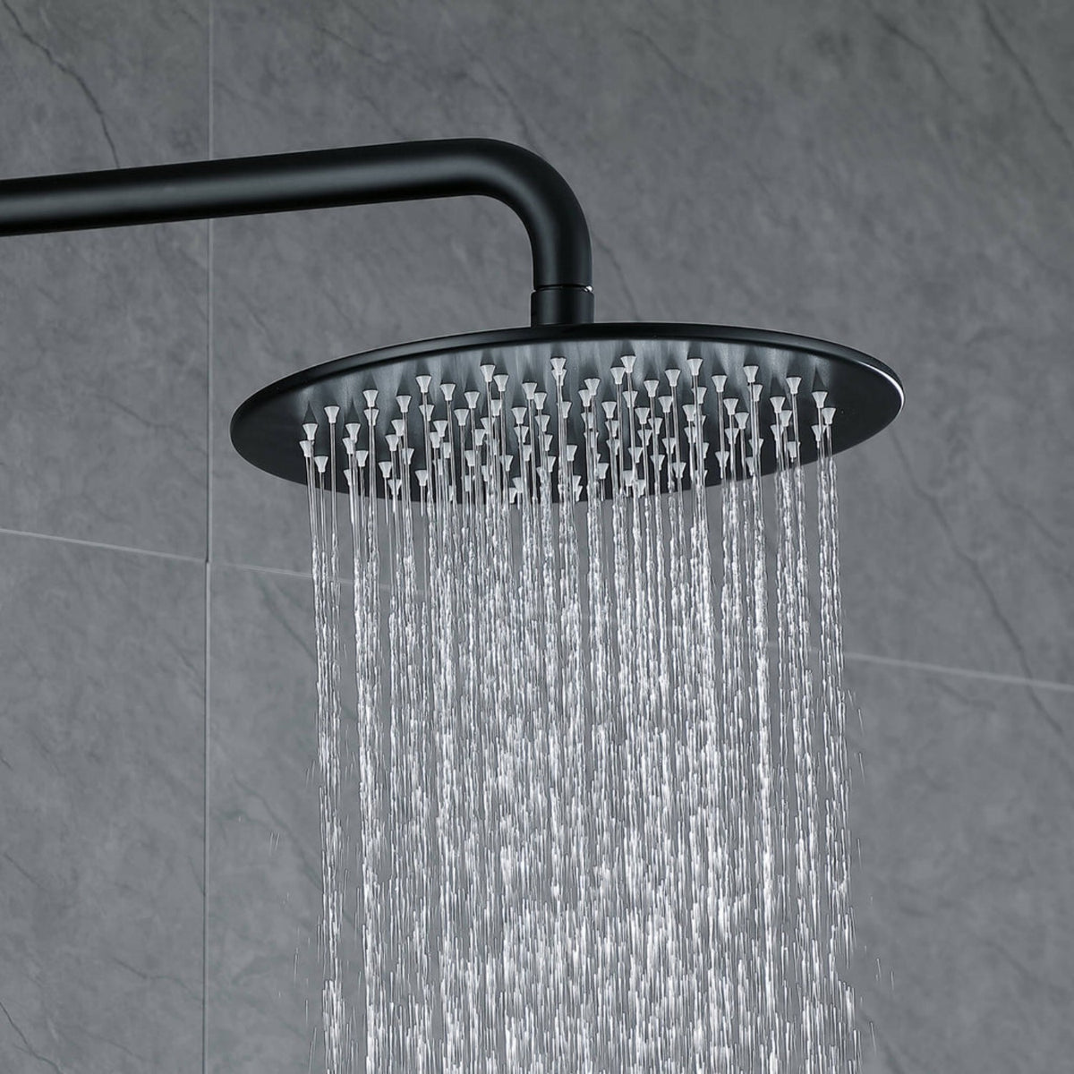 3-Function Rain Shower System with High Pressure Head and Adjustable Handheld Spray