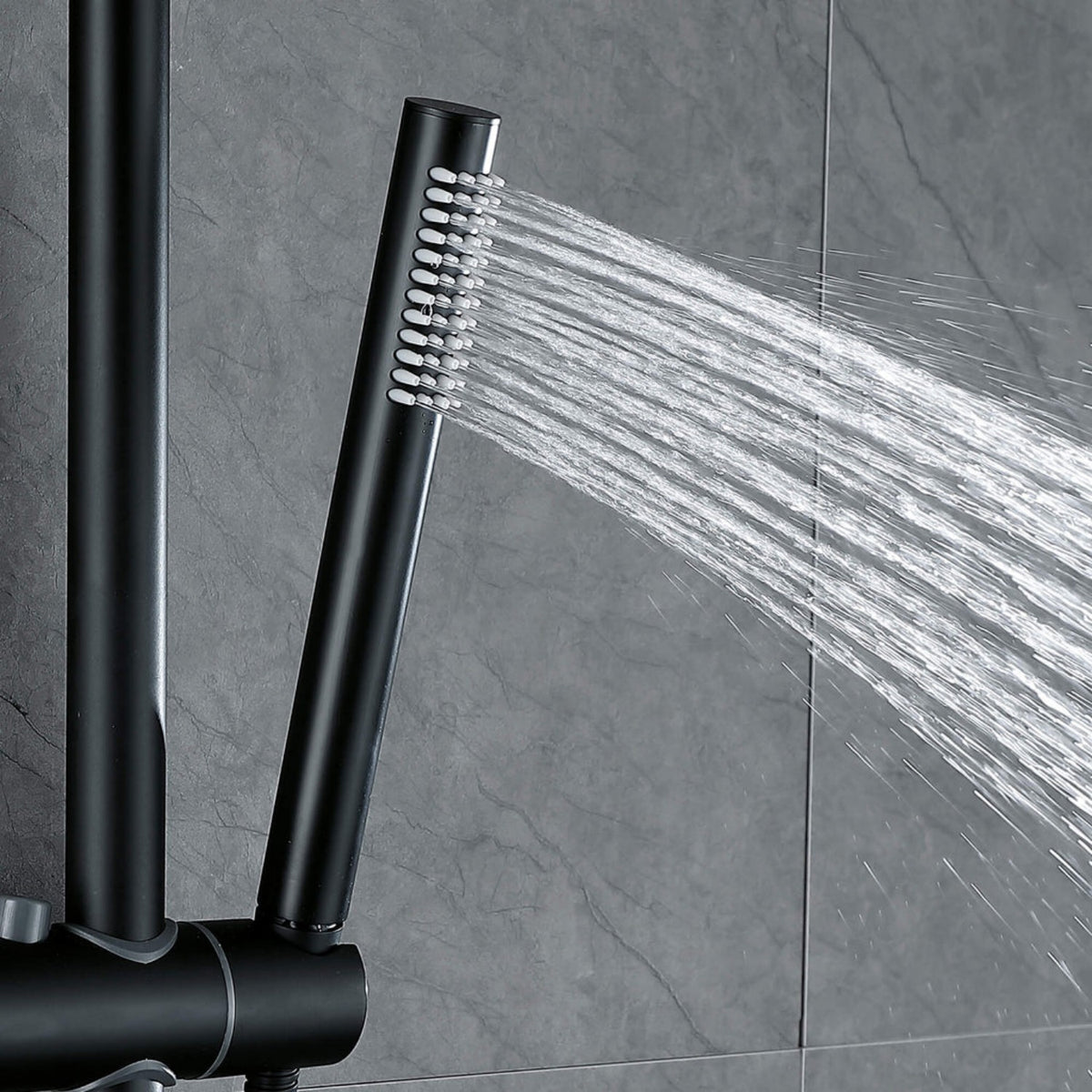 3-Function Rain Shower System with High Pressure Head and Adjustable Handheld Spray
