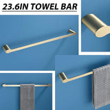 4-Piece Bathroom Hardware Set SUS304 Stainless Steel Wall Mounted Bathroom Accessories JK0173
