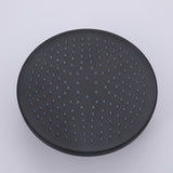 Luxury Round High Pressure Rain Shower Head Adjustable Swivel Ball Durable ABS Wall and Ceiling-Mounted